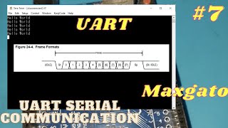 7 ใช้ UART ส่งข้อมูลอย่างไร serial การส่งข้อมูลแบบอนุกรม