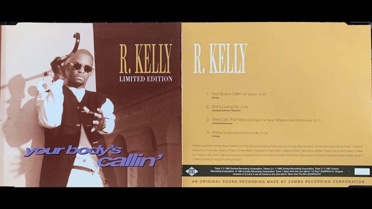 R. Kelly YOUR BODY'S CALLIN' Import CD ( 4. Honey Love Nobody's Home ...