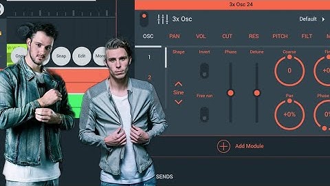How to make riser like W&W using 3x Osc in fl studio mobile