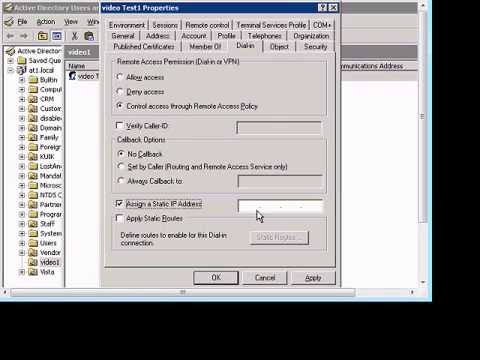 Set static IP by user for Windows VPN
