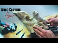 Wood carving - White Tiger