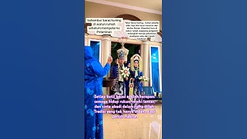Tabur Beras Kuning... Langkah Awal Pengantin Banjar Menuju Pelaminan #shorts