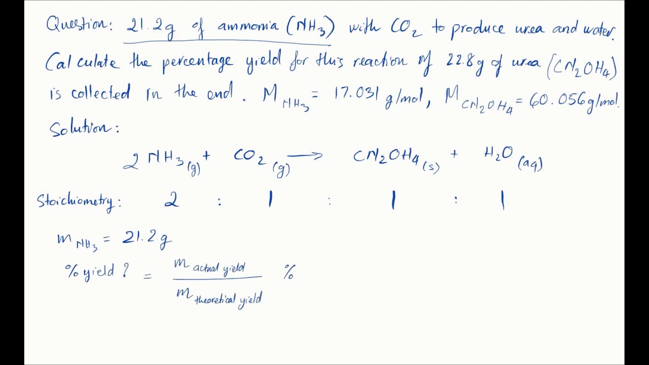 Yield calculations | Solutions & Acidity | meriSTEM