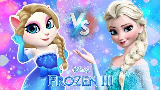 New Talking Angela/ My TALKING Angela 2/Frozen/Elsa/Gameplay/Real story