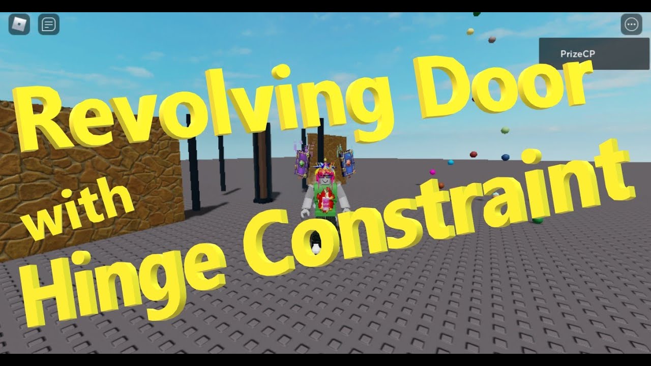 Making a Physics Based Door using HingeConstraints! - Roblox