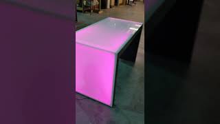 LED desk style table with lights
