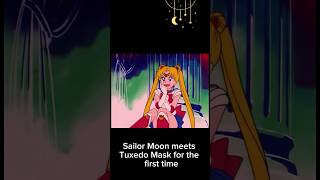 I guess crying did solve her problems 💀 | Sailor Moon meets Tuxedo Mask for the first time 😍