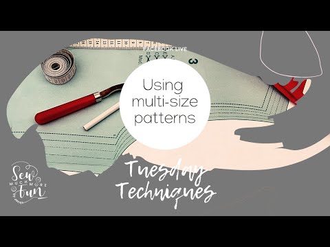 Sewing Circle: How to cut out your size from a pattern and leave it intact  / Create / Enjoy