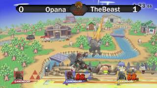 Opana vs GanonTheBeast Ganon Ditto Tourney: Losers Semis
Opana vs GanonTheBeast Ganon Ditto Tourney: Losers Semis Opana vs GanonTheBeast Ganon Ditto Tourney: Losers Semis