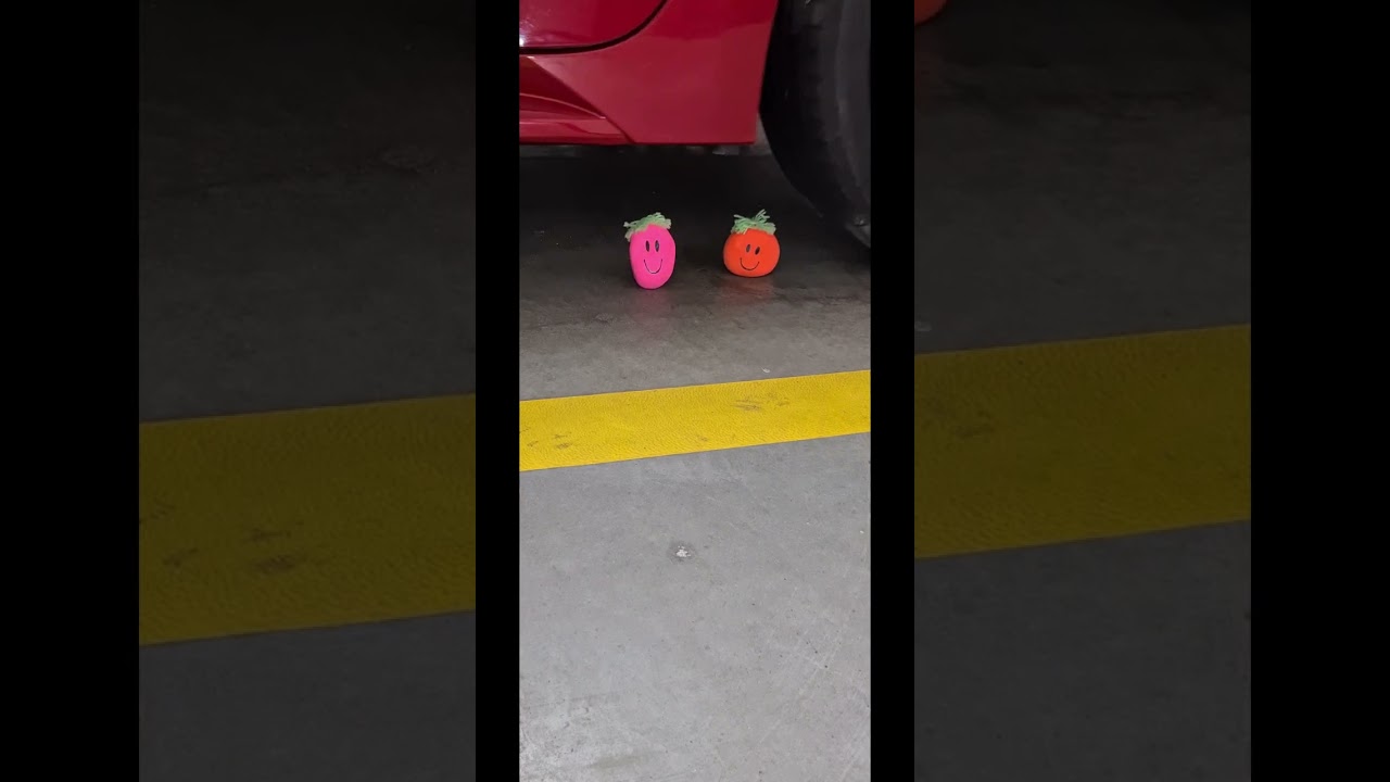 Crushing crunchy and soft things by car! - glow balls, nachos, duck and more! 