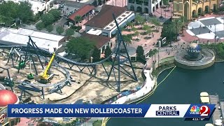 Construction crews battle heat as work continues on Universal Orlando projects