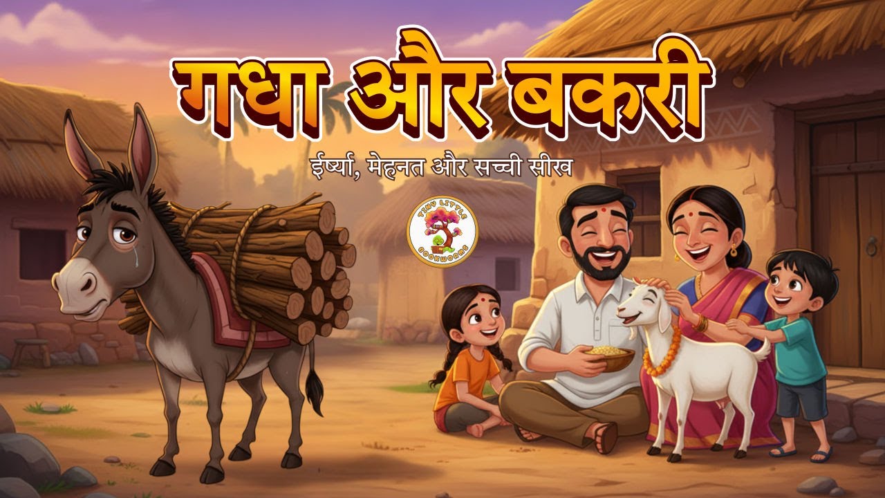 गधा और बकरी—मेहनत vs ईर्ष्या की जंग! | Hindi Moral Story