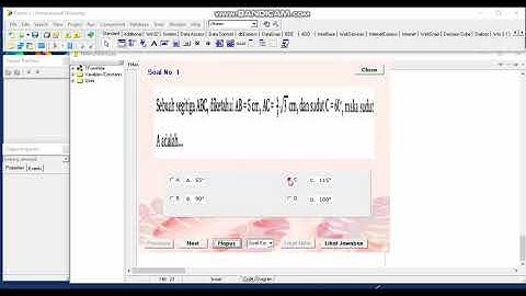 Simulasi Program Ujian Nasional Matematika SMA IPS / SMA Bahasa Menggunakan Delphi 7 - Shofia Aisyah