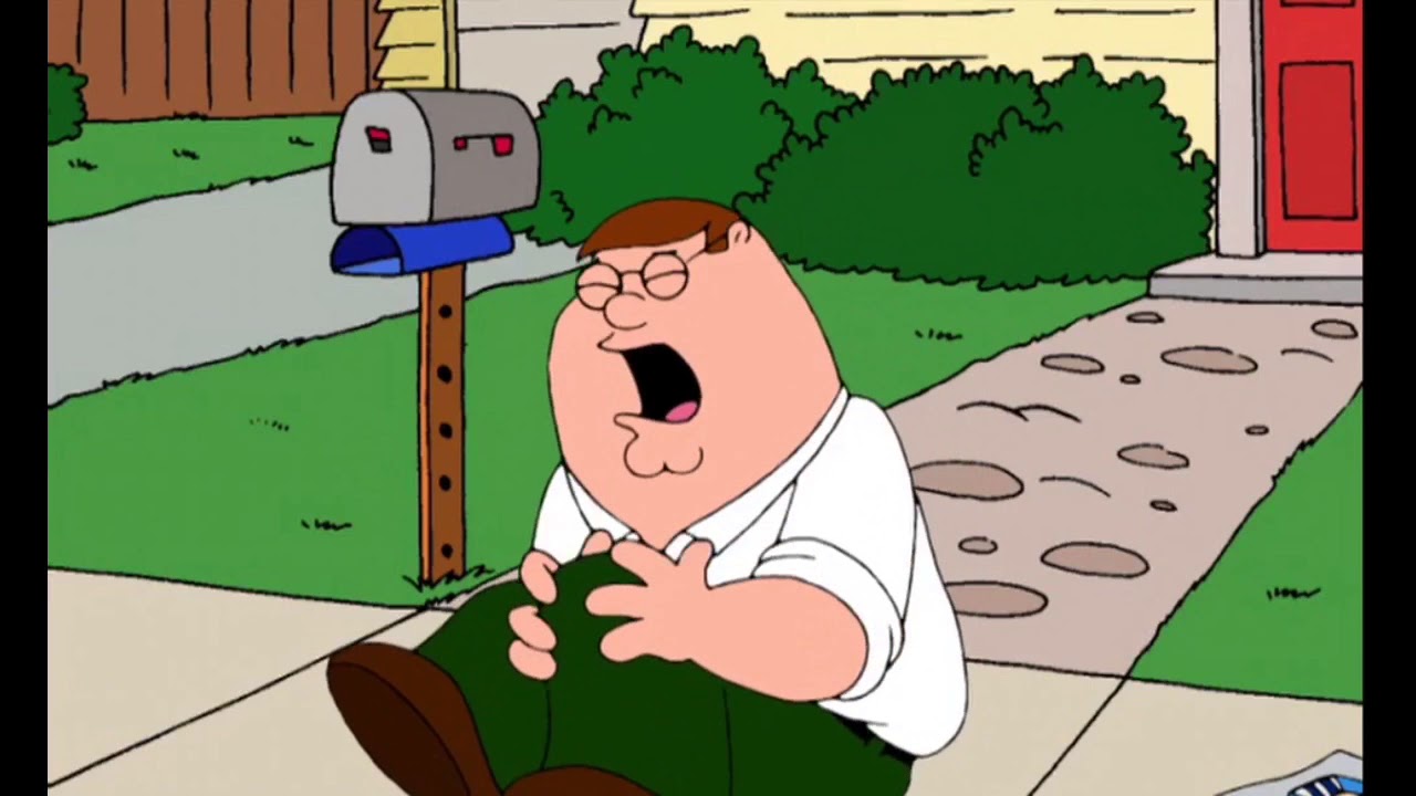 Peter Griffin - Falls & Hurts His Knee - Family Guy - Meme Source - You...