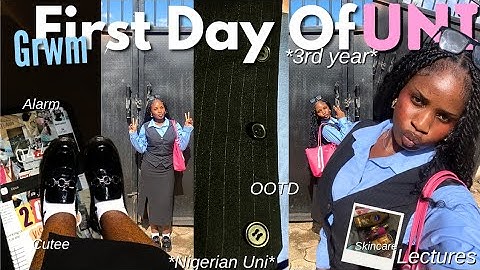 GRWM: FIRST DAY OF SCHOOL 🏫 VLOG |UNI Vlog *3rd Year* Edition(Senior year), OOTD, School Vlog 