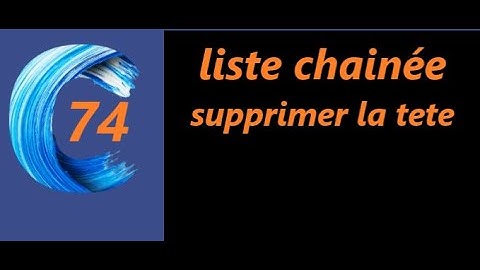 liste chainée : fonction supprimer la tete de la liste chainée: exo corrigé (algorithme & langage C)