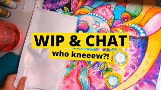 Last minute work trip, creator editing tip, therapy works! | Diamond Paint With Me | WIP &amp; Chat