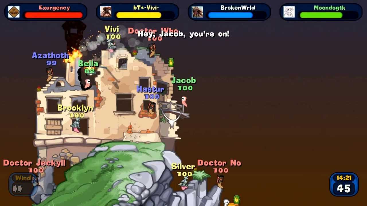two saiyans play worms reloaded two saiyans play worms reloaded