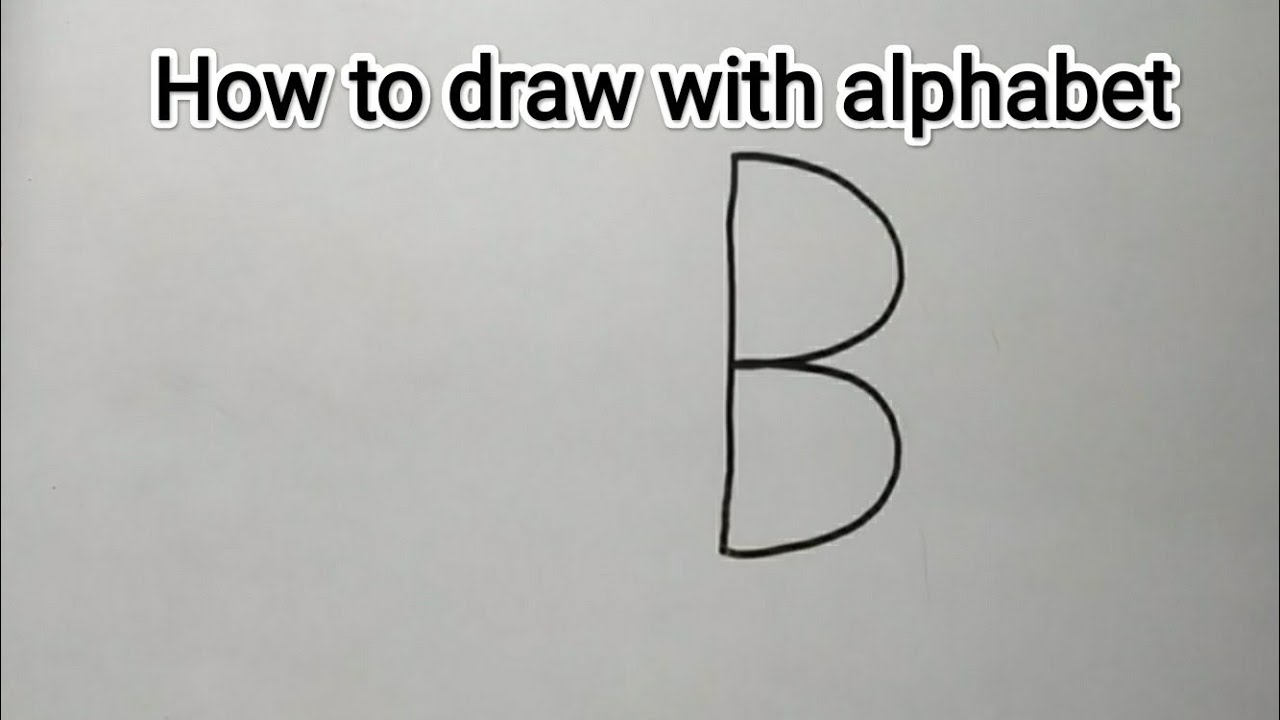 How to draw with alphabets // HOW TO DRAW WITH LETTERS // Easy drawing
