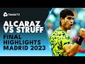 Carlos Alcaraz Vs Jan Lennard Struff For The Title Madrid 2023 Final Highlights
