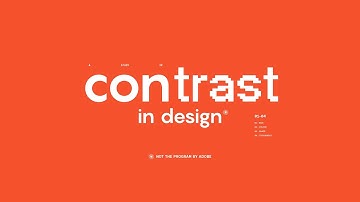 MOTION DESIGN - A Study of Contrast in Design