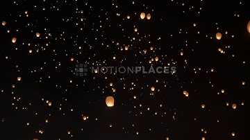 Floating Lanterns Timelapse Free Stock Footage