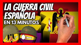 ✅  La GUERRA CIVIL ESPAÑOLA en 13 minutos | Resumen fácil y divertido
