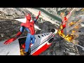 GTA 5 Crazy Plane Crashes Ep.12 | Spiderman Ragdolls (Euphoria Physics)