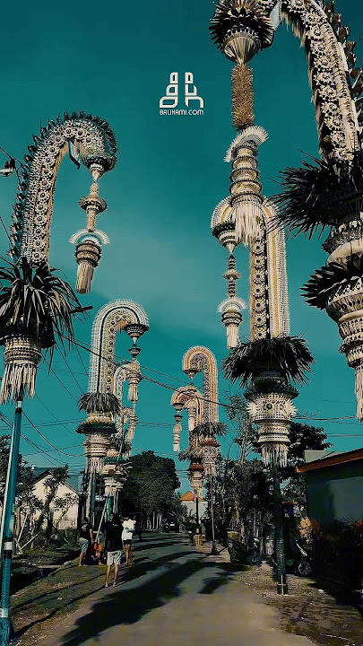 Tradisi yang mimin tunggu setiap Hari Raya Galungan dan Kuningan🥰😇, Salah Satunya Penjor. #bali