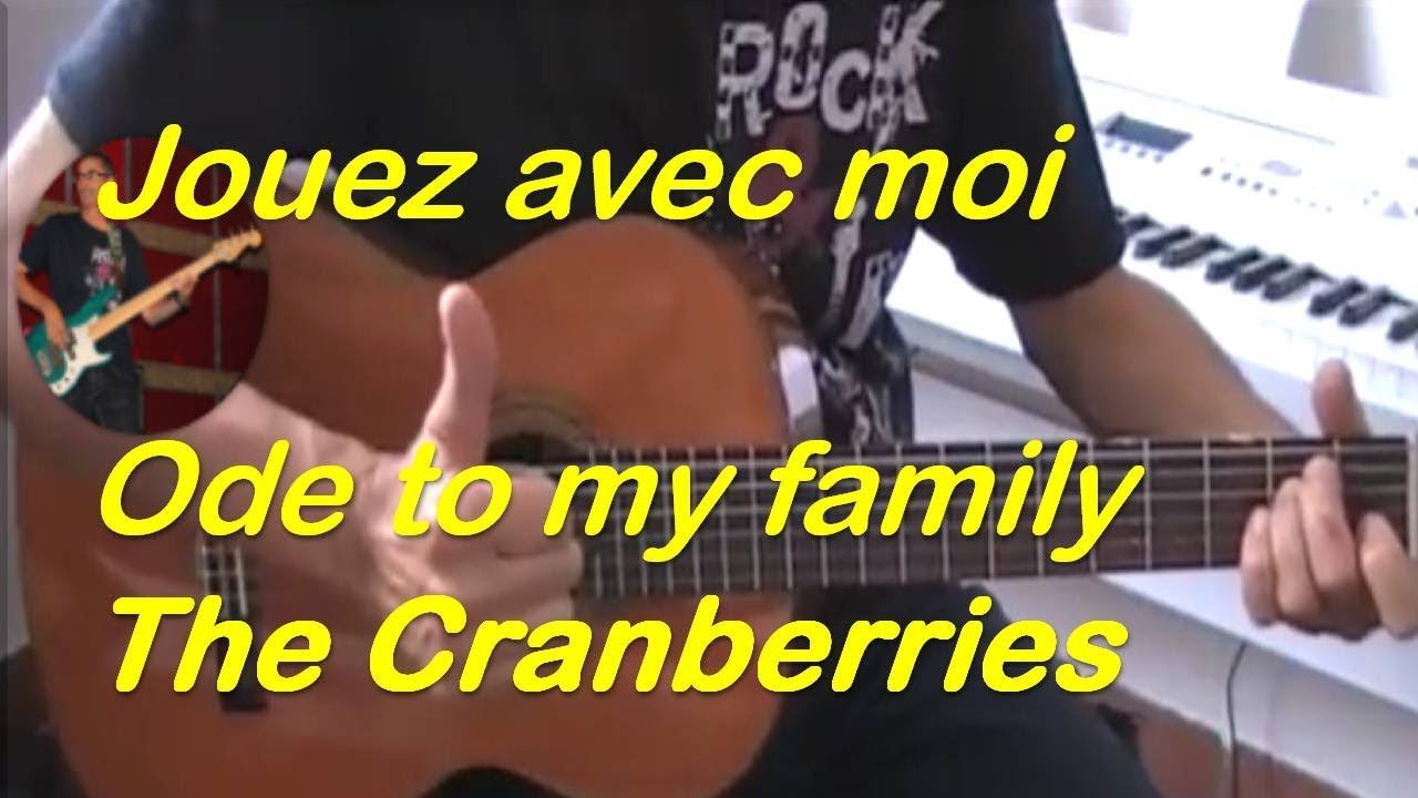 ODE TO MY FAMILY THE CRANBERRIES TUTO GUITARE COVER PARTITION + TAB YouTube
