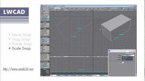 LightWave plugin - LWCAD - Move - Drag - Rotate - Scale