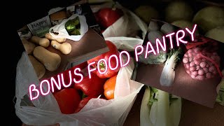 Come see our blessings from this bonus Food bank. #foodbankhaul #foodbank