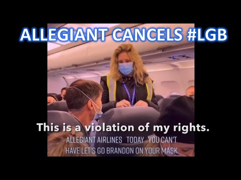 FULL TRANSCRIPT!  Allegiant Air Kicks Off Guy with #LGB Mask!