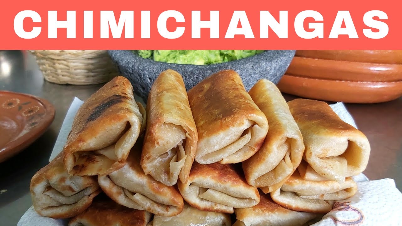 Chimichangas de ternera, receta tradicional mexicana