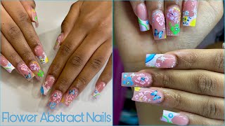 : Teenager Birthday Nails| Painting A Abstract Design on These Nails