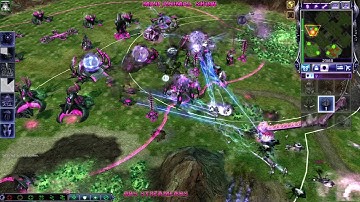 Twitch Live Stream #100 Unofficial Patch Big Bang Mod 3v3 Random vs Scrin, T59, R17 Steamroller