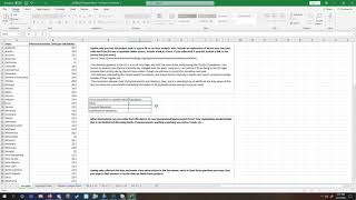 Project Part I - Data Entry and Basic Excel Computations