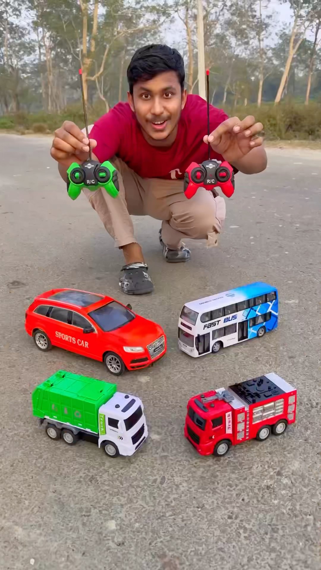 Dekho amar 4 Best RC Car bus truck testing