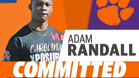Adam Randall 4 Star  WR Commits To Clemson | Caree...