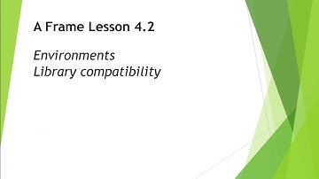 AFrame Lesson 4.2: Environments