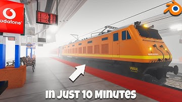 How to Create Mind-blowing Train Station Animation with Blender: Easy Tutorial Reveals Secrets