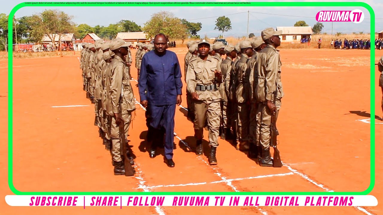 🔴 DC NDILE AKIKAGUA GWARIDE KATIKA HAFLA YA KUFUNGA MAFUNZO YA JESHI LA AKIBA, MIPETA – MHUKURU 