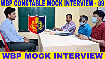 wbp mock interview -89 || wbp constable & lady constable MOCK INTERVIEW 2022 || by abhijit sir ||