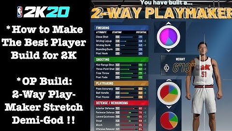 NBA 2K20 Best Build Overpowered Playmaker Stretch Build DEMIGOD Rebounding Defender Sharpshooter