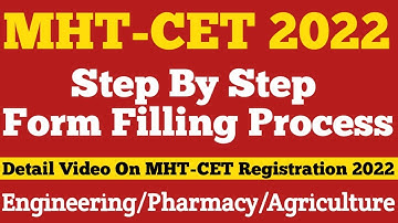 MHT-CET Exam 2022 Step By Step Form Filling Process|Detail Registration For MHT-CET Exam #mhtcet2022