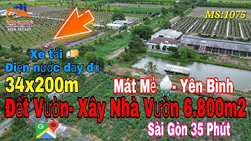 NHÀ VƯỜN LONG AN | ĐẤT VƯỜN TRỒNG CÂY ĂN TRÁI VIEW KÊNH CỰC ĐẸP – GIÁ SIÊU TỐT