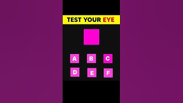 Test Your Eyes Health ➡️3 || Eye Test #eyetest #braintest #ytshort