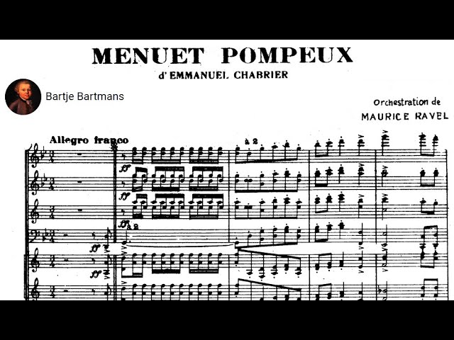 Chabrier - Menuet pompeux