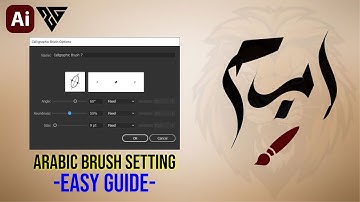 How to create Arabic Calligraphy Brush Setting in Adobe Illustrator | Illustrator Tutorial