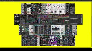 Synthwave-like sequenced beat in VCV Rack (patch)